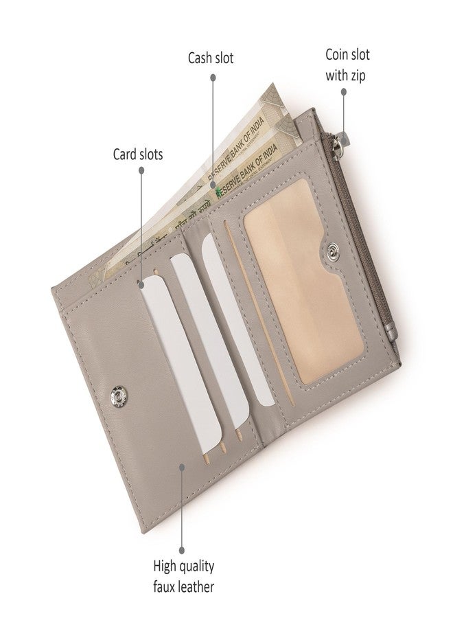 Fastrack Women's Two-Fold Wallet | Multiple Card Slots, Cash Slots, Zip Coin Pocket | Compact & Organized | 6 Months Warranty - Image 3